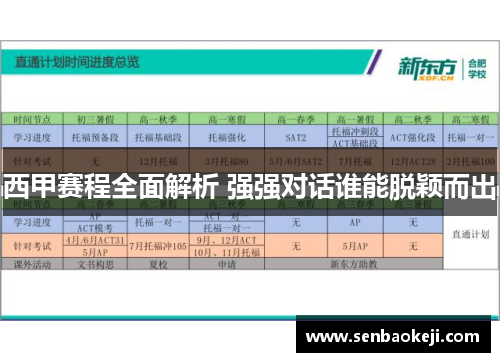 西甲赛程全面解析 强强对话谁能脱颖而出